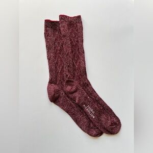 Studio Nicholson Burgundy Casual Socks